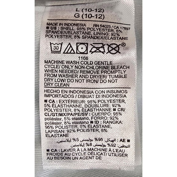 Girls Old Navy One-Piece Swimsuit - Barrier Reef Scalloped Design Size 10 - 12 - Picture 8 of 8